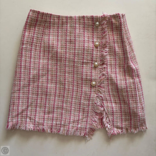 Skirt Mini & Short By Blue Rain In Pink, Size: S