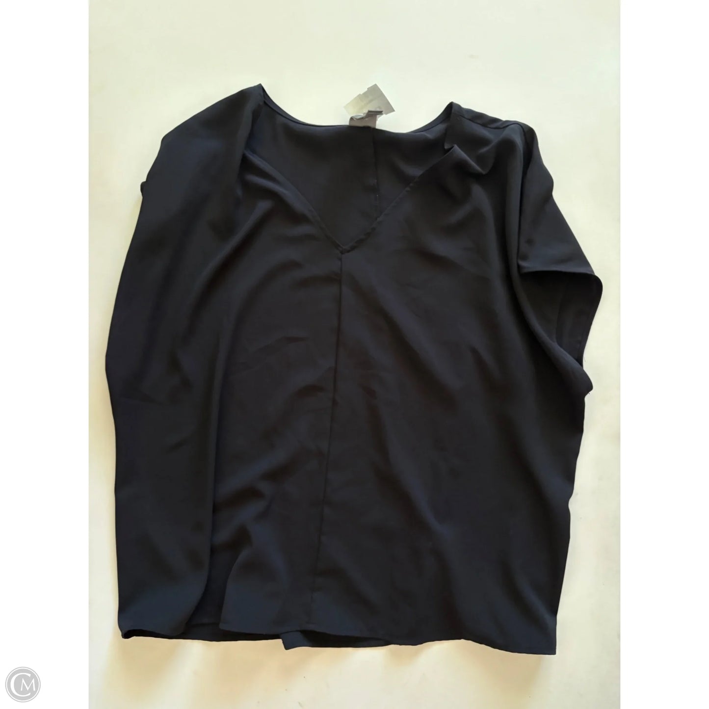 Blouse Short Sleeve By Worthington In Black, Size: L