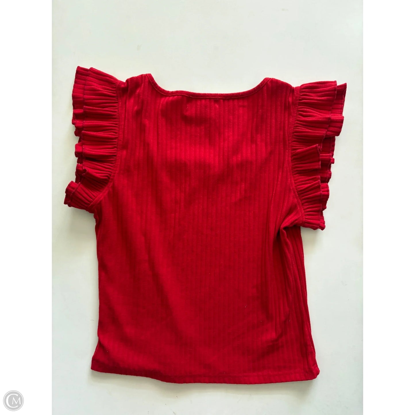 Top Short Sleeve By Stem & Vine In Red, Size: L