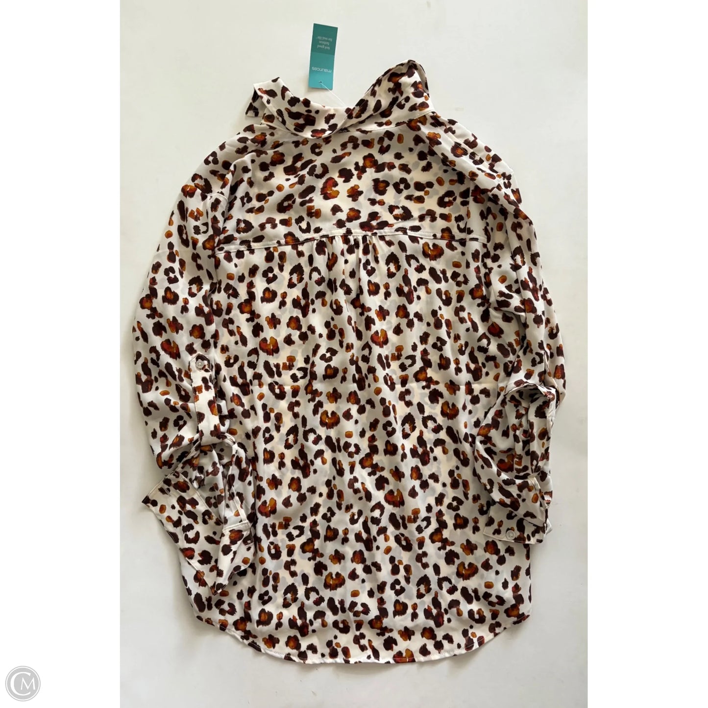Blouse Long Sleeve By Maurices In Animal Print, Size: S