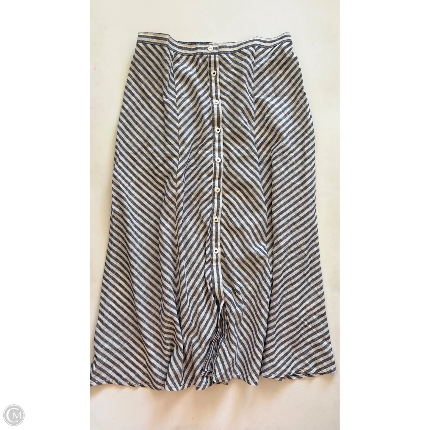 Skirt Maxi By Max Studio In Striped Pattern, Size: L