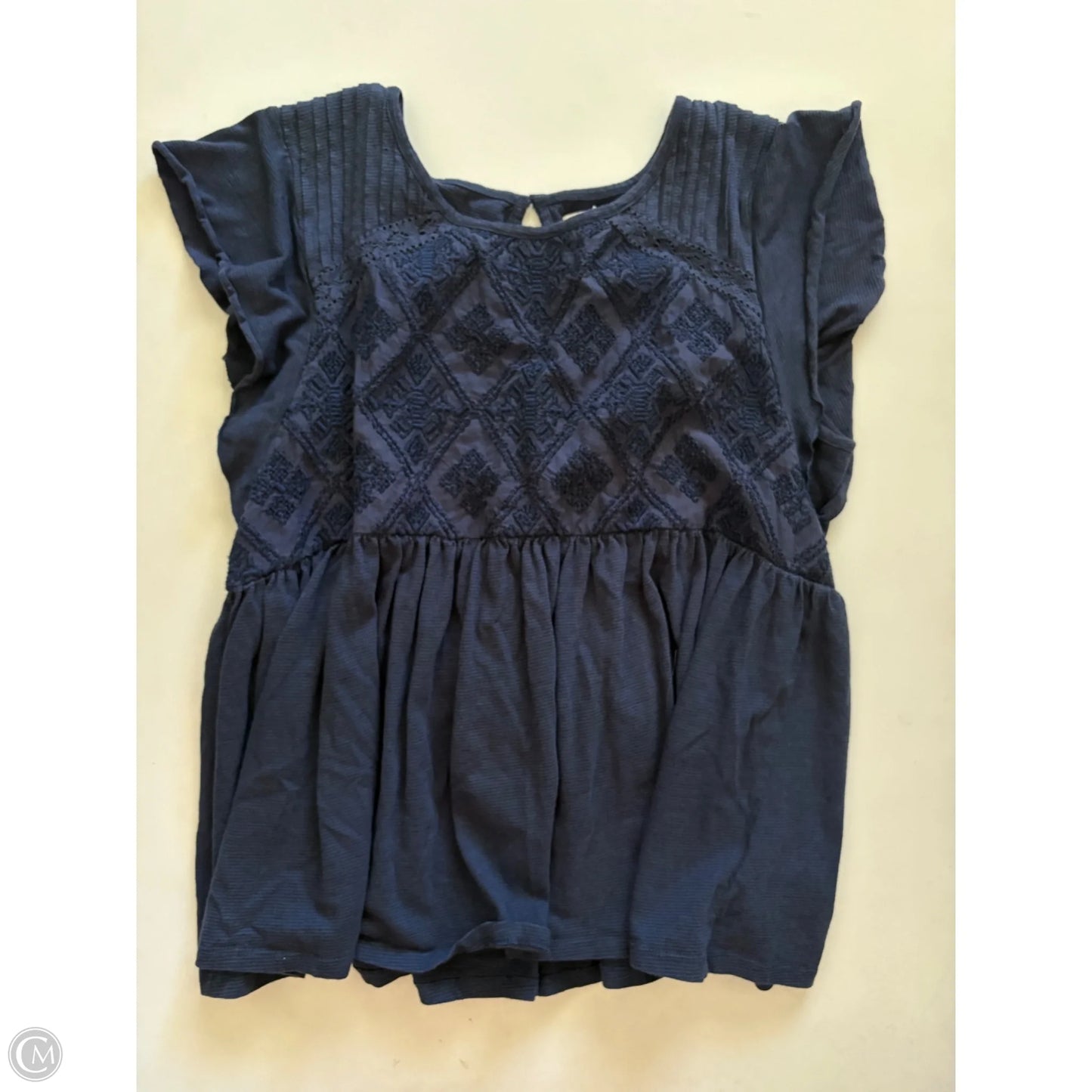 Top Short Sleeve By Wonderly In Navy, Size: Xl