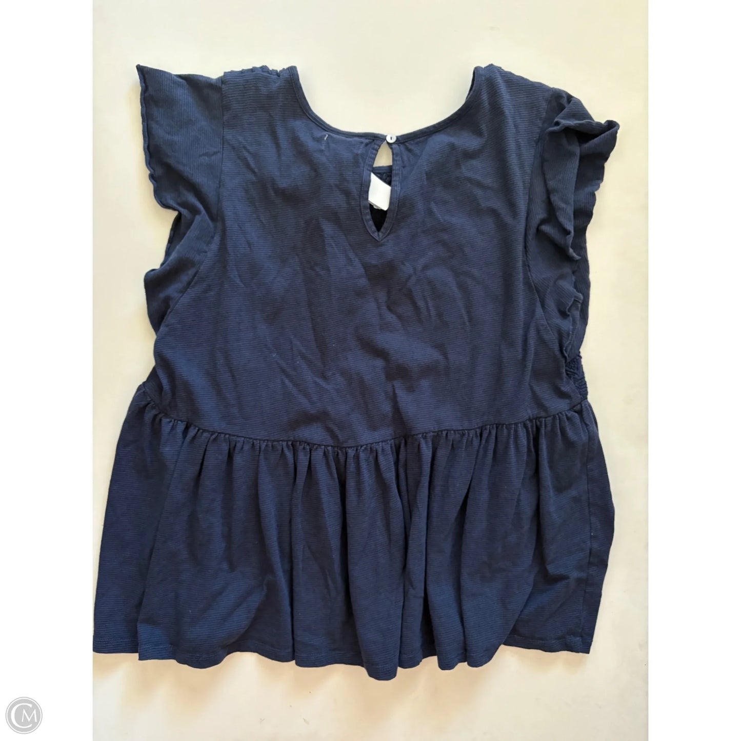 Top Short Sleeve By Wonderly In Navy, Size: Xl