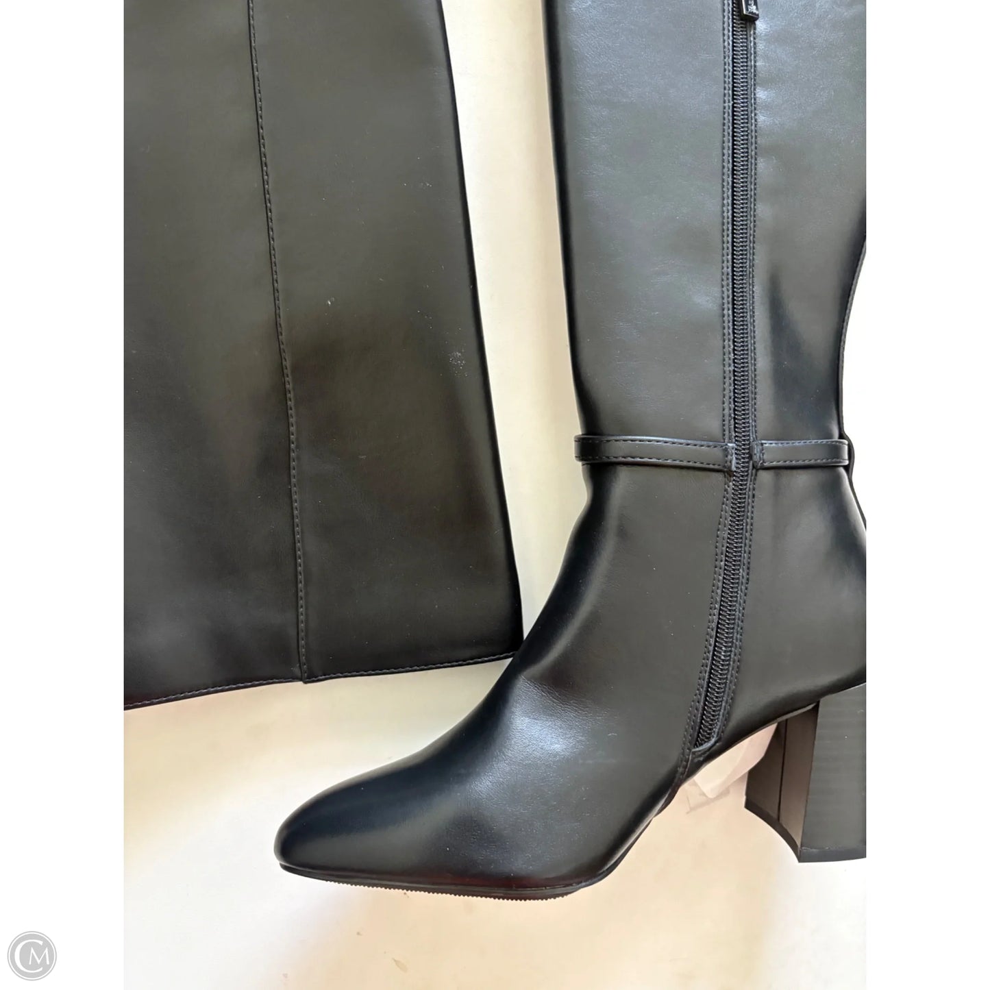 Boots Knee Heels By Anne Klein In Black, Size: 7