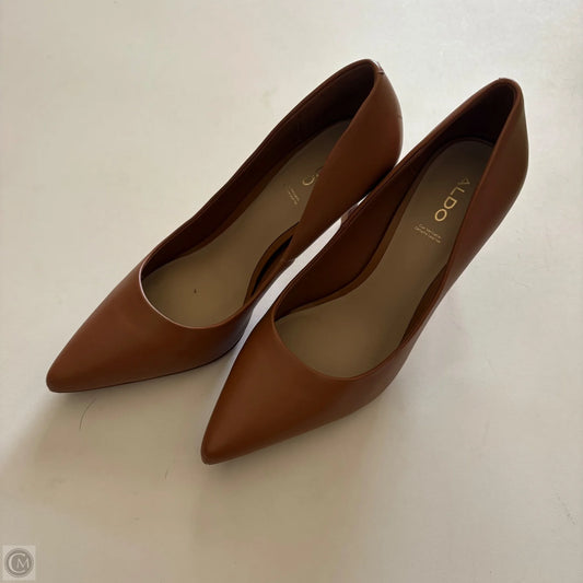 Shoes Heels Kitten By Aldo In Brown, Size: 9