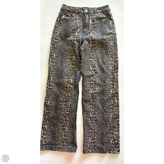 Jeans Wide Leg By Cmc In Animal Print, Size: 6