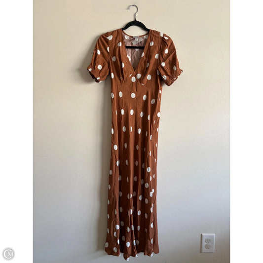 Dress Casual Maxi By A New Day In Polkadot Pattern, Size: Xs