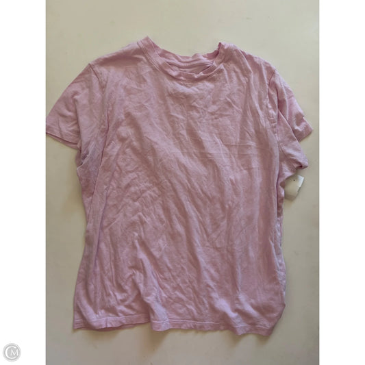 Top Short Sleeve By A New Day In Pink, Size: Xl