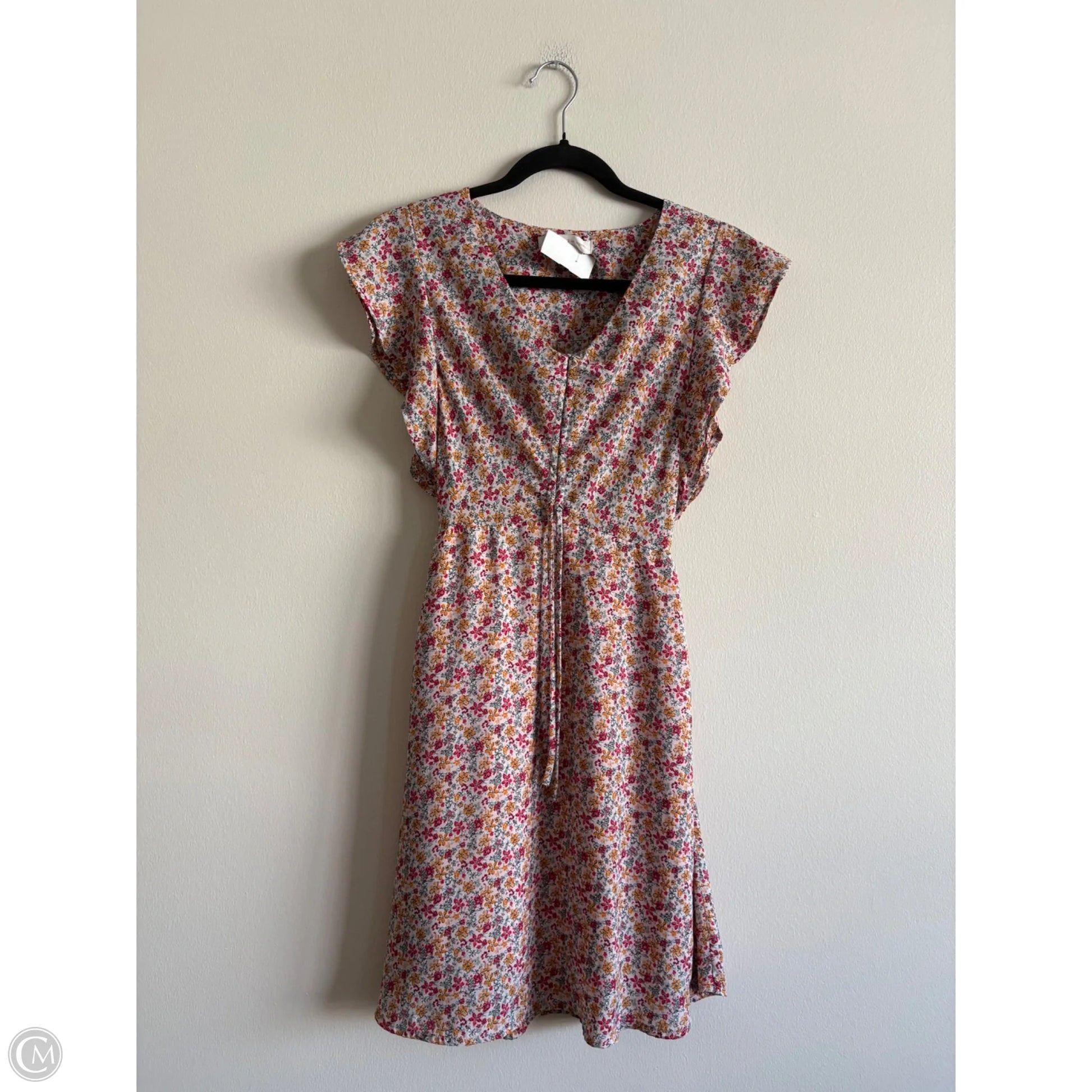 monteau dress Size Small Pink Short Sleeve Best Friends Consignment noticed look. Monteau Women's Ruffled Lace Dress