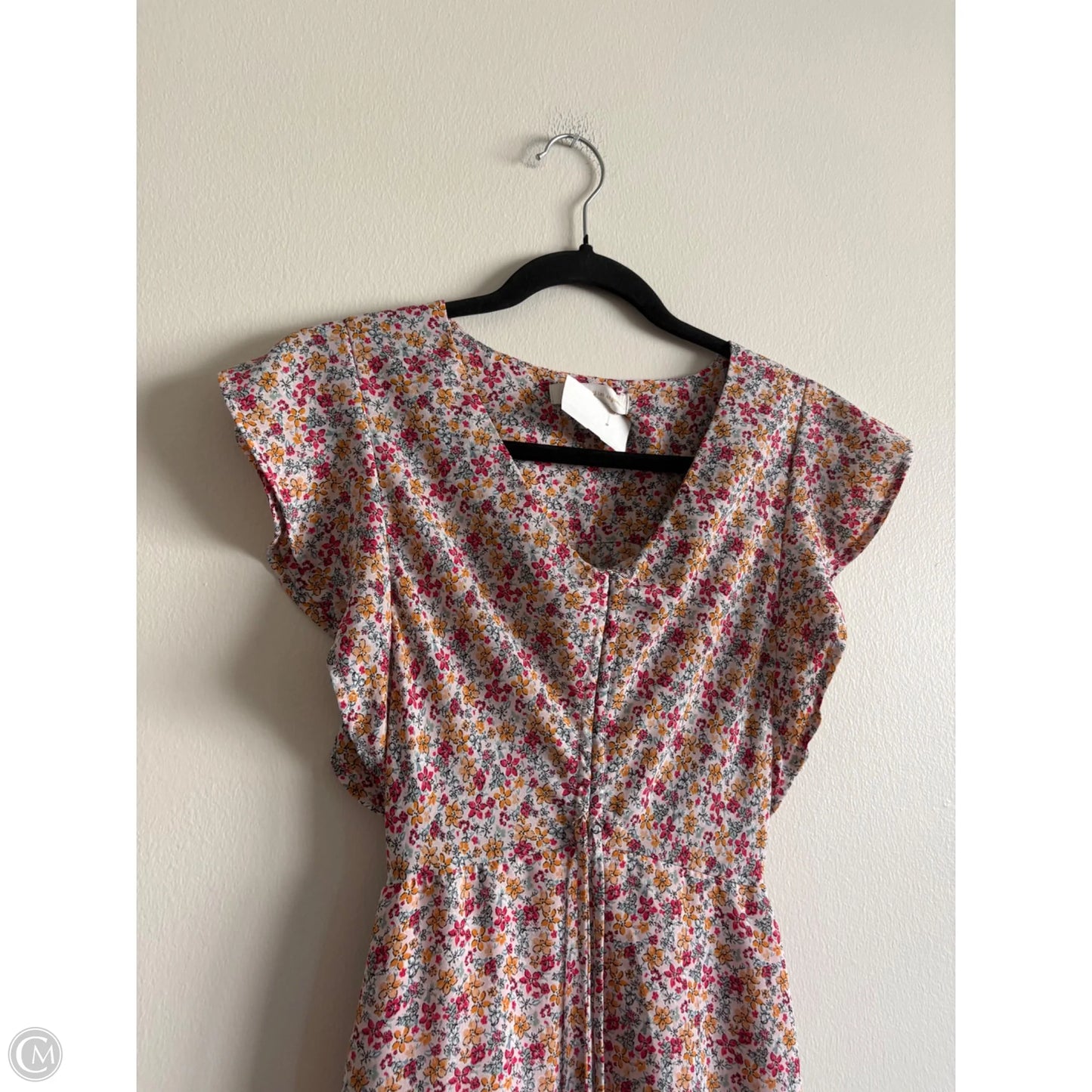 Dress Casual Midi By Monteau In Floral Print, Size: Xs