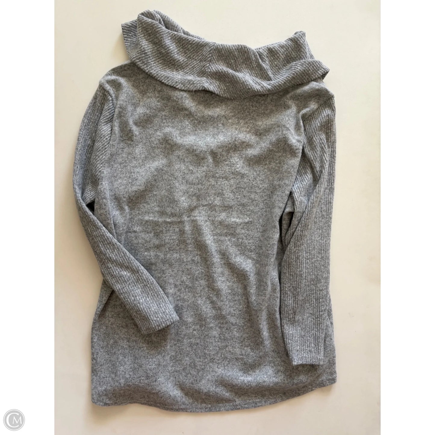 Sweater By Adrienne Vittadini In Grey, Size: Xl