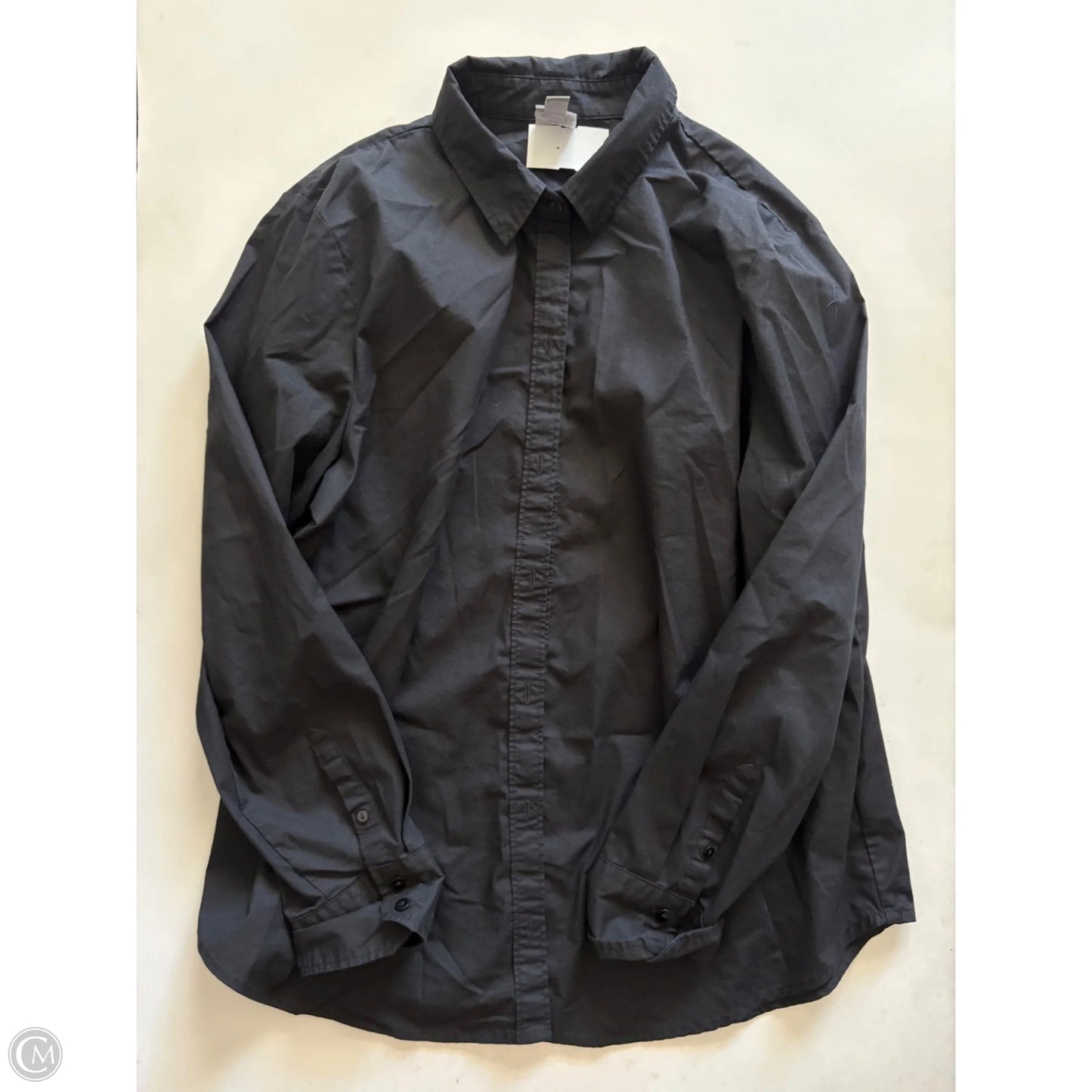 Top Long Sleeve By Worthington In Black, Size: Xl