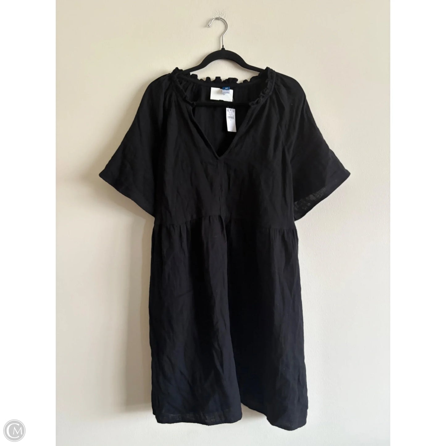 Dress Casual Midi By Old Navy In Black, Size: Xl