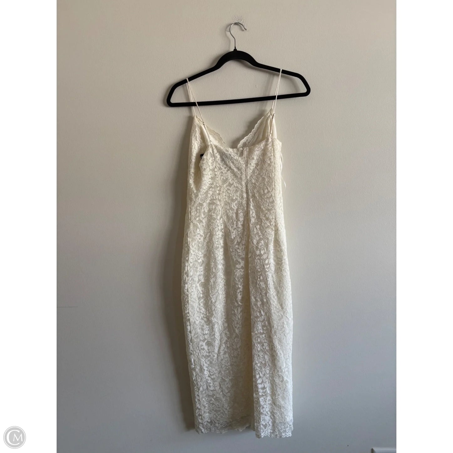 Dress Party Midi By Express In Cream, Size: M