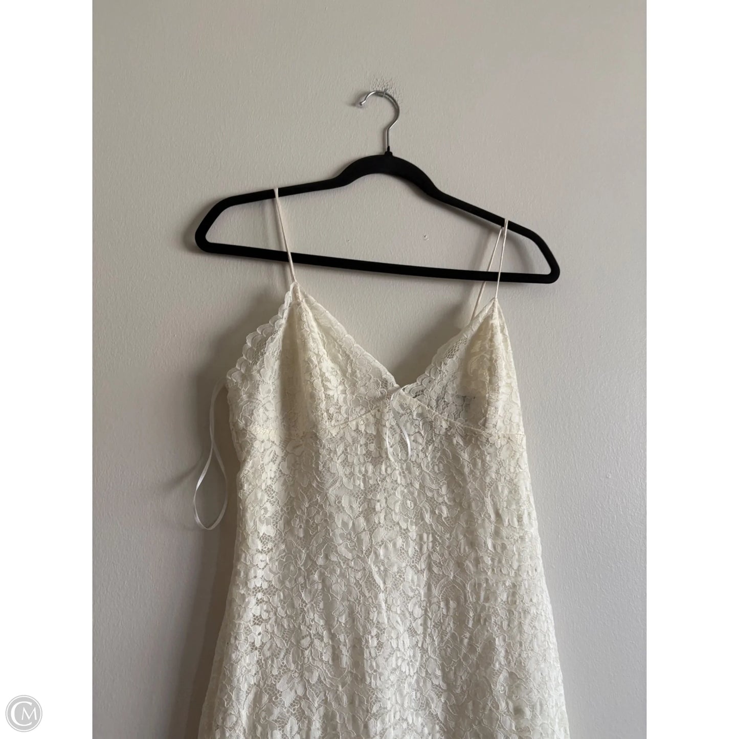 Dress Party Midi By Express In Cream, Size: M