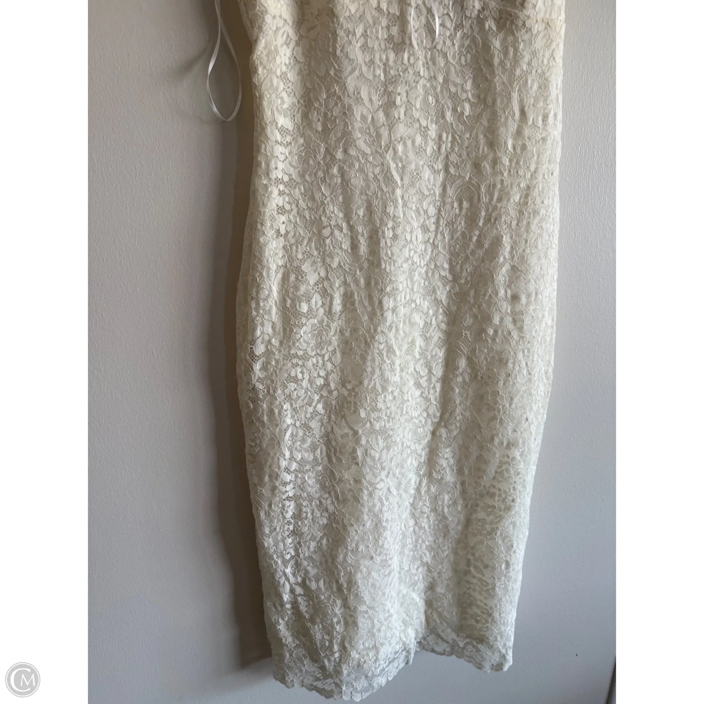 Dress Party Midi By Express In Cream, Size: M