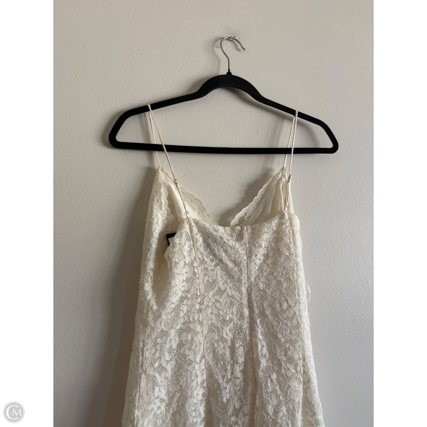 Dress Party Midi By Express In Cream, Size: M