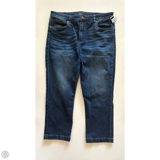 Jeans Straight By Kut In Blue, Size: 14