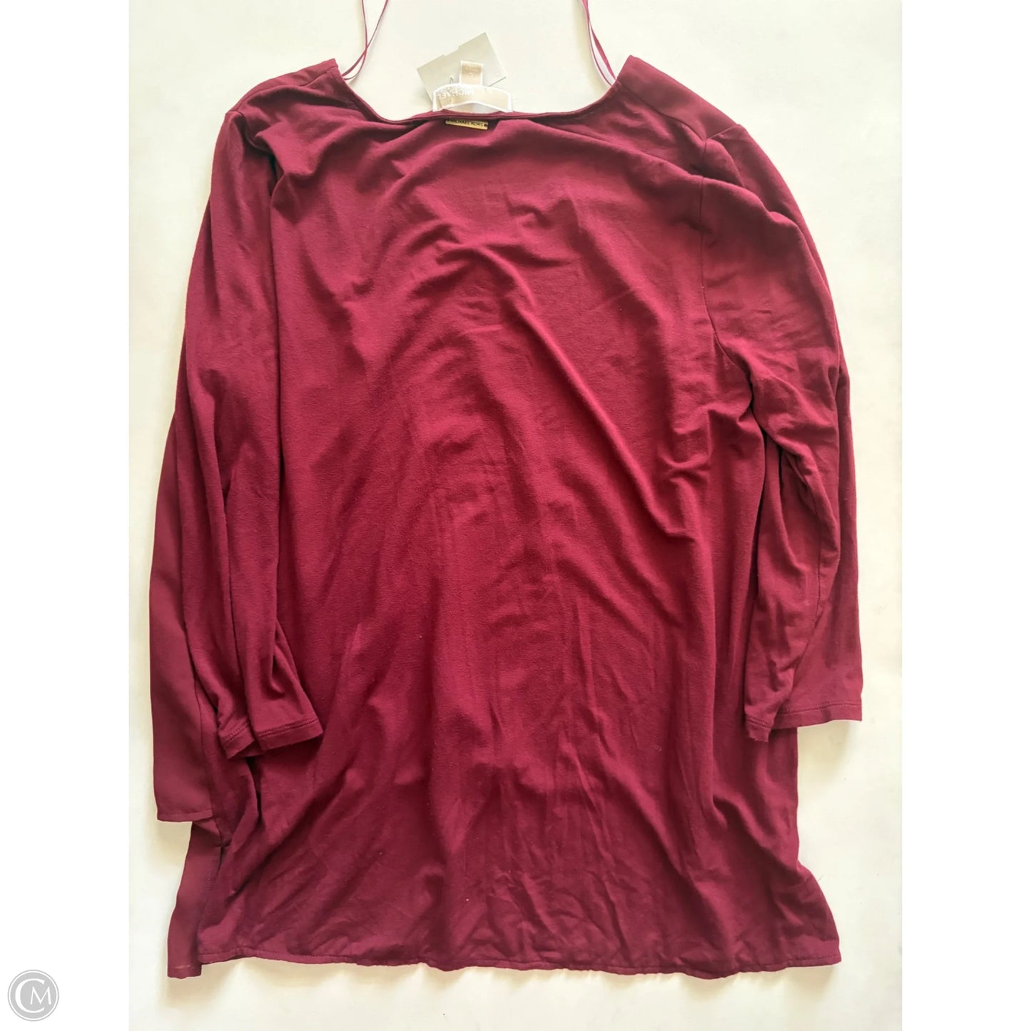 Blouse Designer By Michael Kors In Red, Size: L