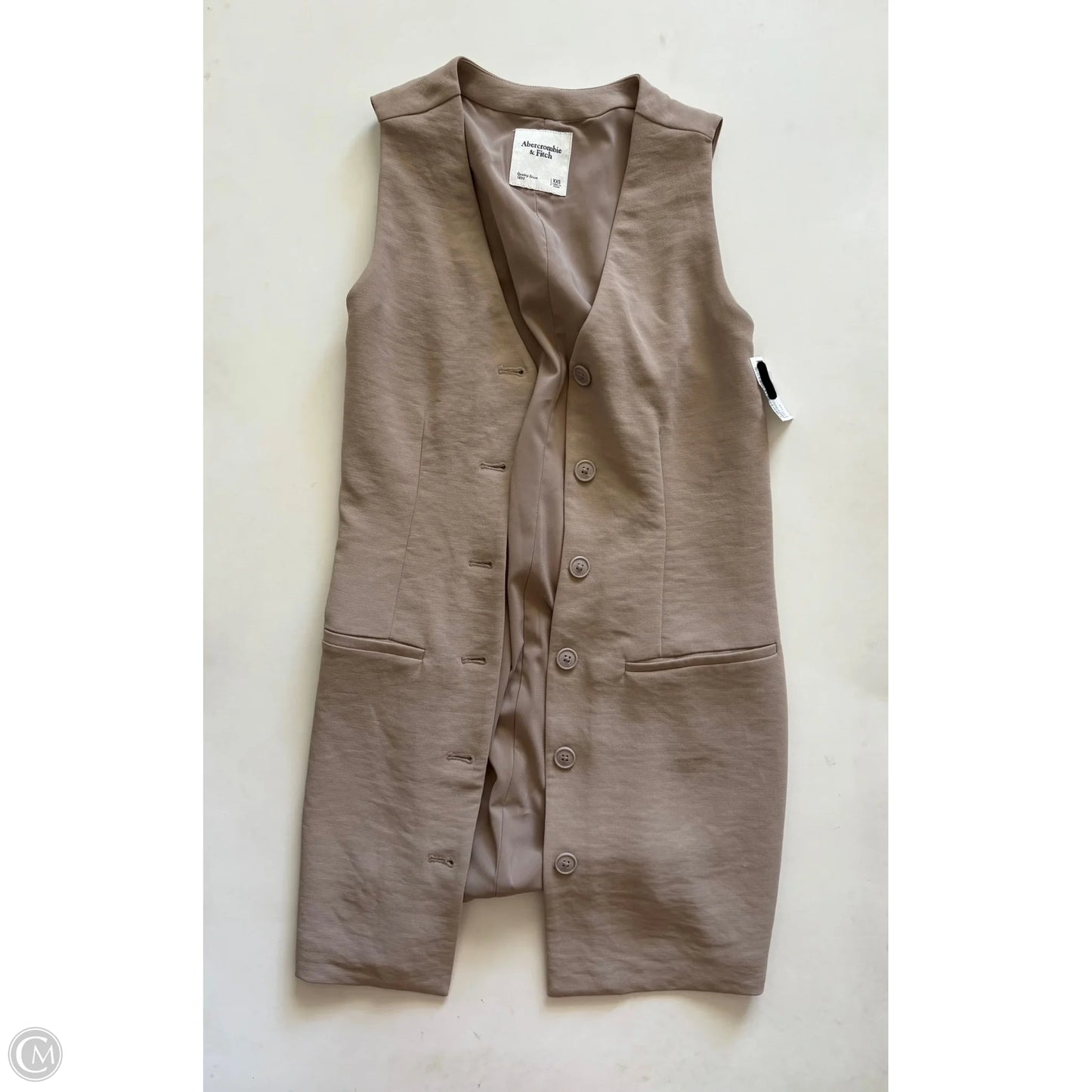 Vest Other By Abercrombie And Fitch In Tan, Size: Xxs
