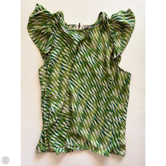 Blouse Short Sleeve By Worthington In Green, Size: Xl