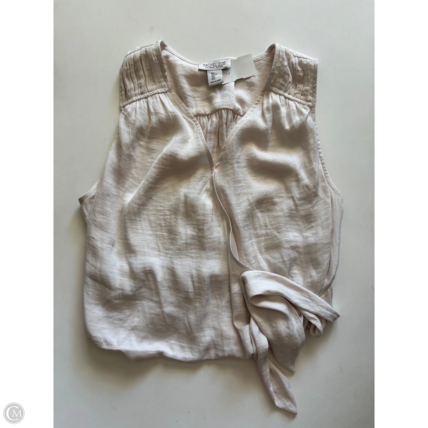 Blouse Sleeveless By Rachel Zoe In Cream, Size: L
