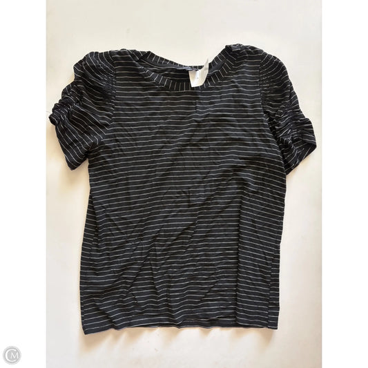 Top Short Sleeve By Modern Works In Black & White, Size: M