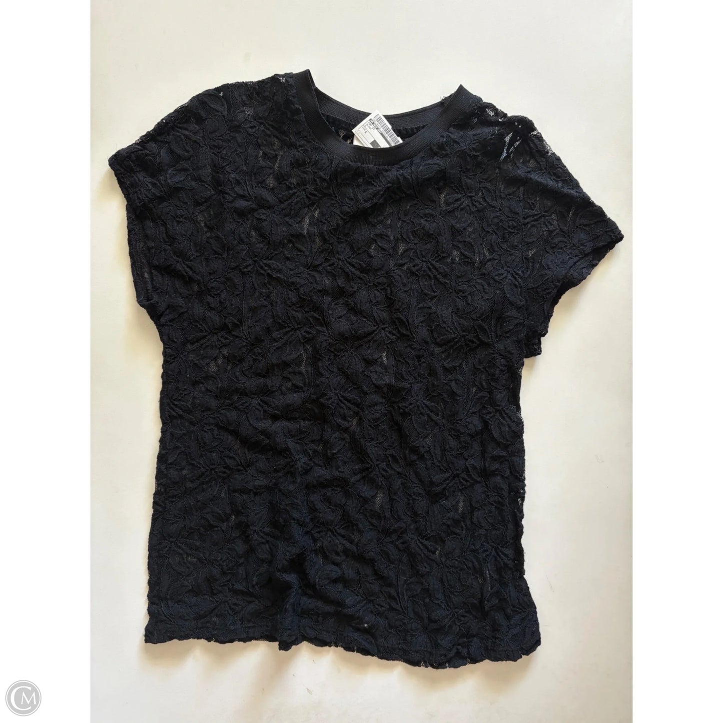 Top Short Sleeve By A New Day In Black, Size: S