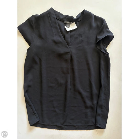 Blouse Short Sleeve By Halogen In Black, Size: M