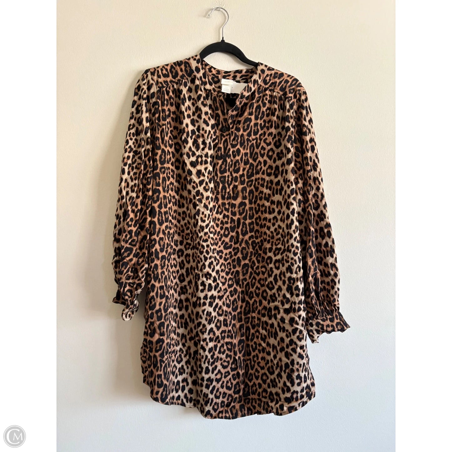 Dress Casual Midi By H&m In Animal Print, Size: M