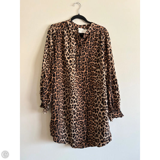 Dress Casual Midi By H&m In Animal Print, Size: M
