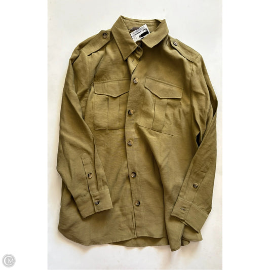 Top Long Sleeve By H&m In Green, Size: 10