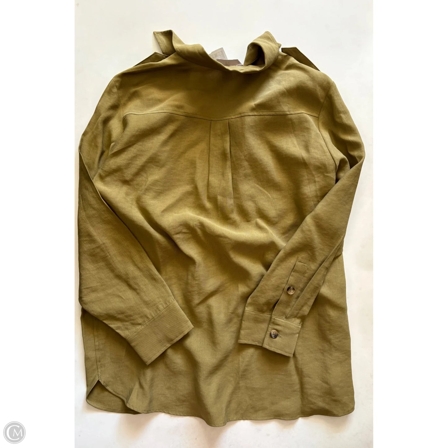 Top Long Sleeve By H&m In Green, Size: 10