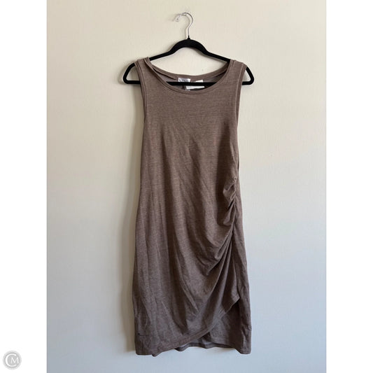 Dress Casual Midi By Leith In Brown, Size: L