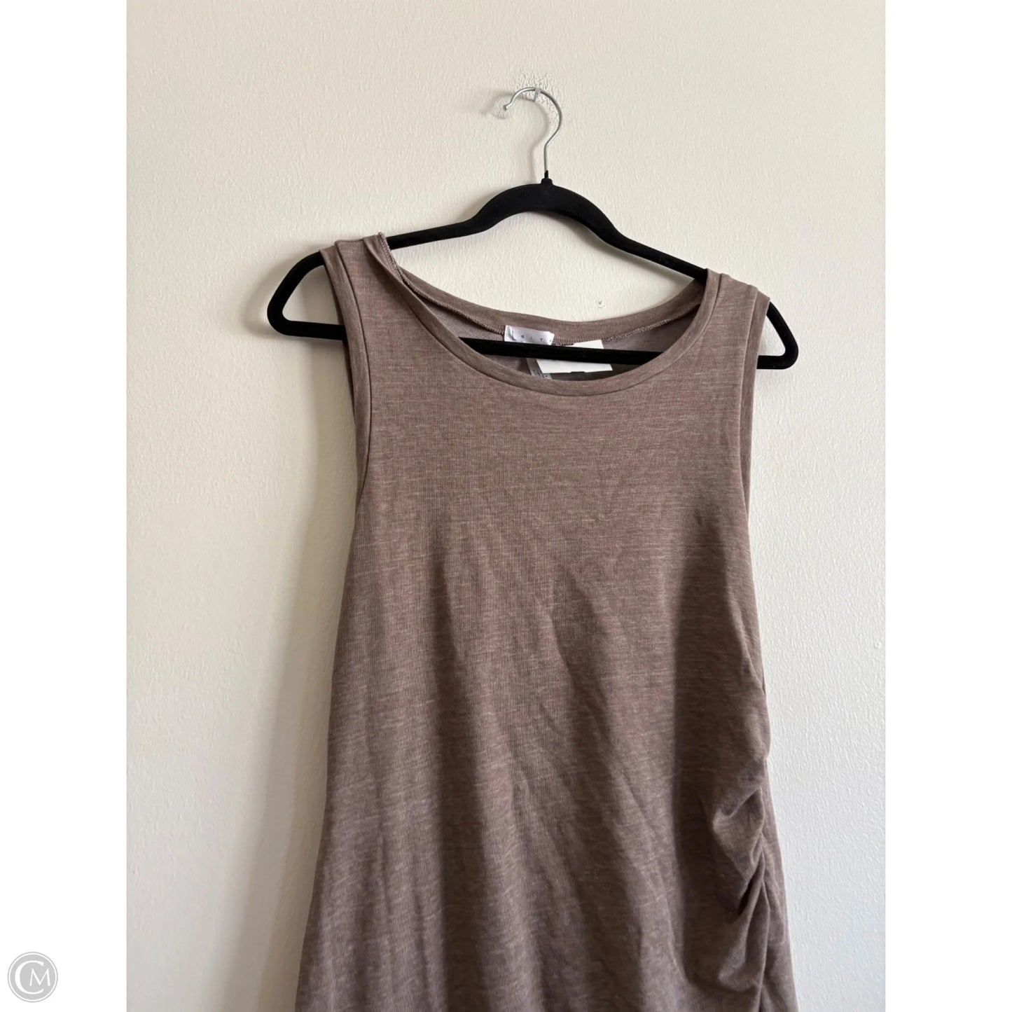 Dress Casual Midi By Leith In Brown, Size: L