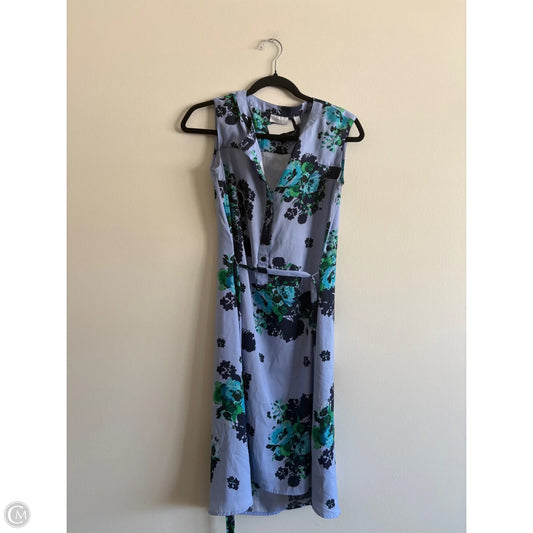 Dress Casual Midi By New York And Co In Blue, Size: Xs