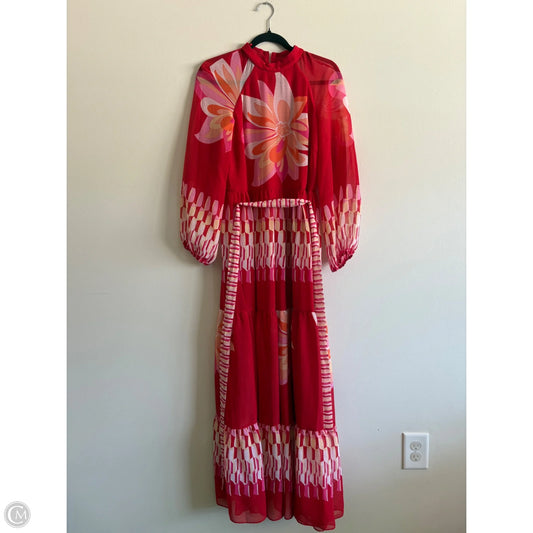 Dress Party Long By Maison Tara In Red, Size: 4