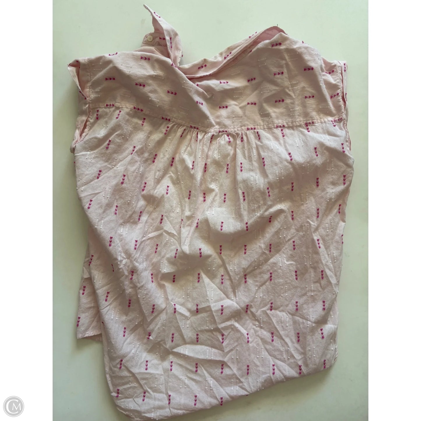 Top Short Sleeve By Loft In Pink, Size: S