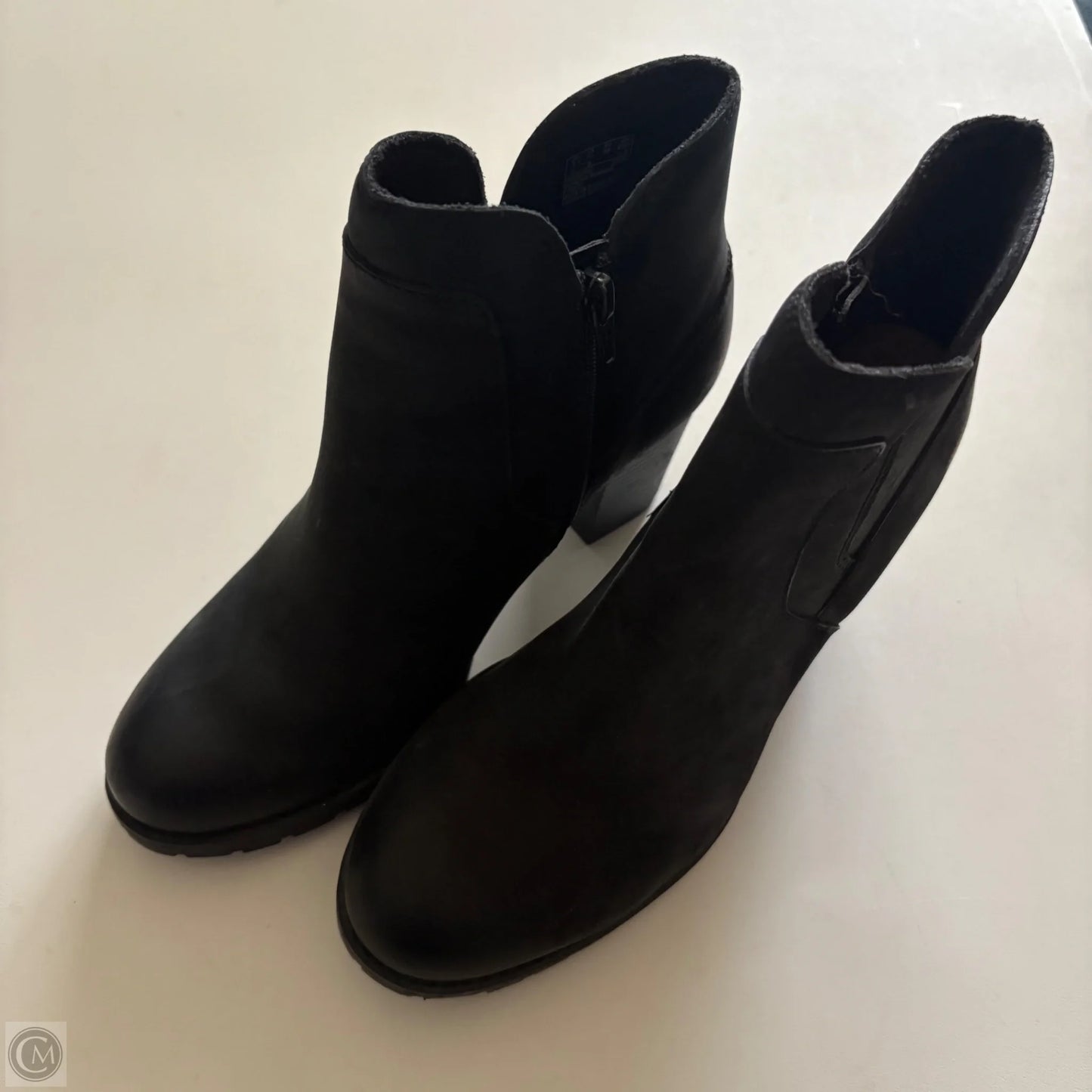 Boots Ankle Heels By Clarks In Black, Size: 7.5