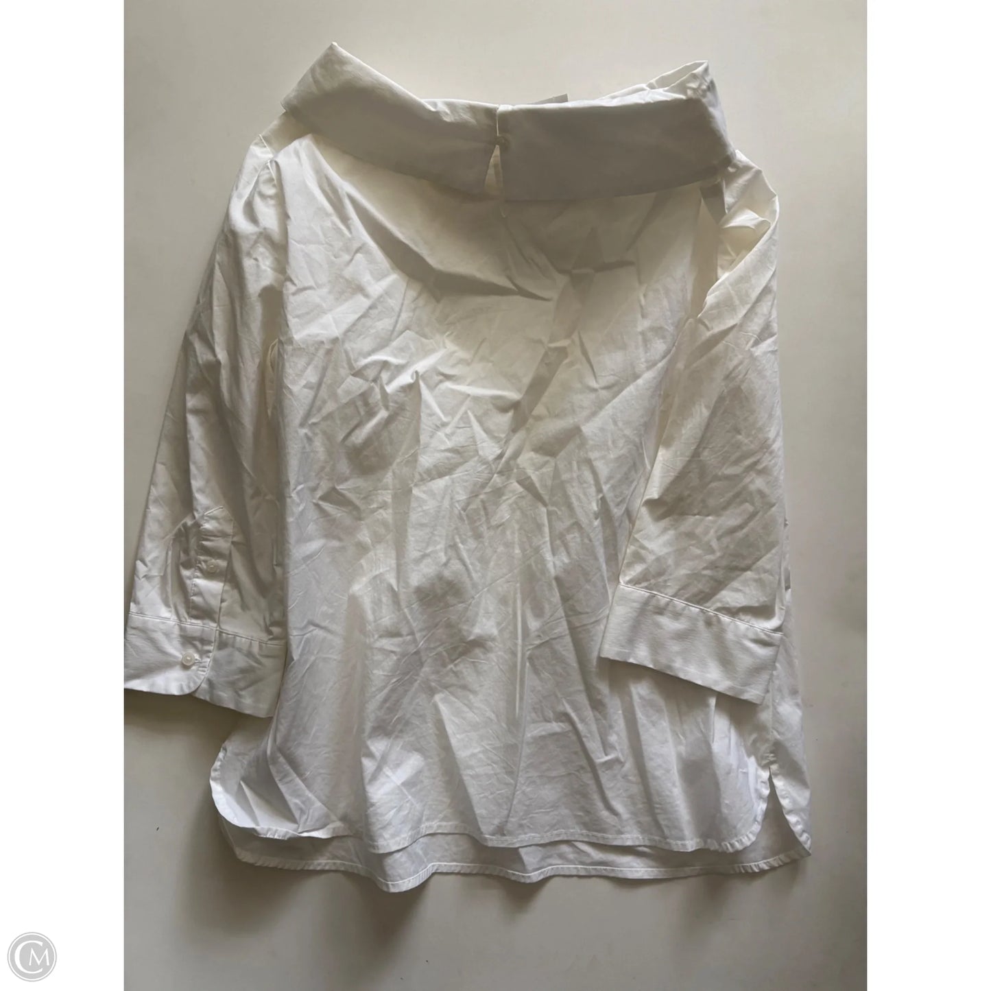 Top Long Sleeve By Talbots In Cream, Size: Mp