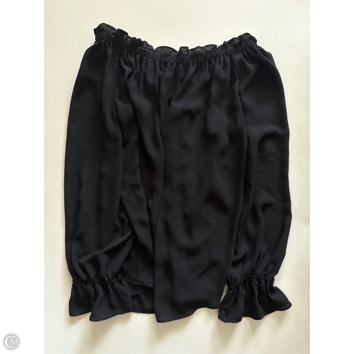 Blouse Long Sleeve By Talbots In Black, Size: S