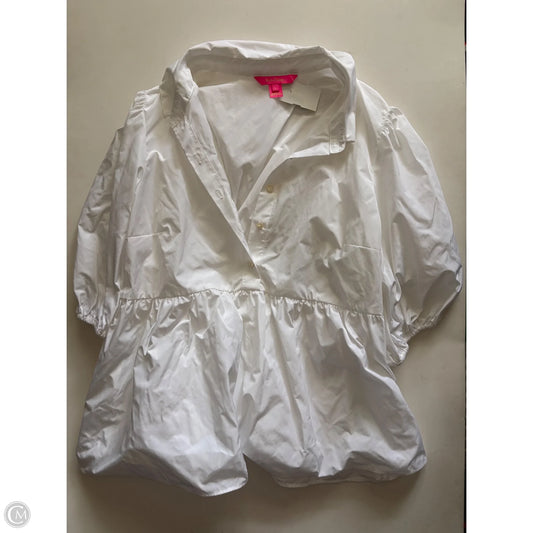 Blouse Designer By Lilly Pulitzer In White, Size: L