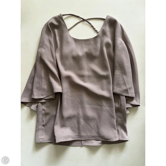 Top Short Sleeve By Jade In Taupe, Size: S