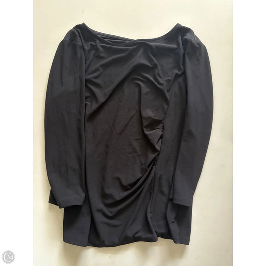 Top Long Sleeve By Talbots In Black, Size: Mp