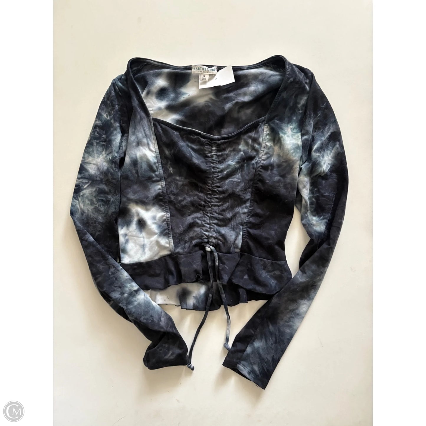 Top Long Sleeve By Earthbound In Black, Size: S