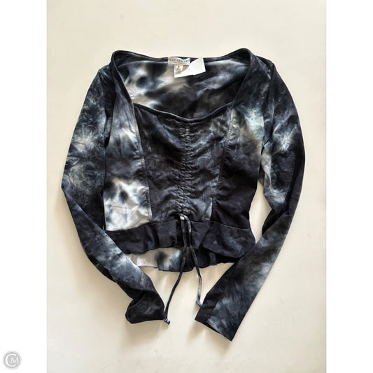 Top Long Sleeve By Earthbound In Black, Size: S