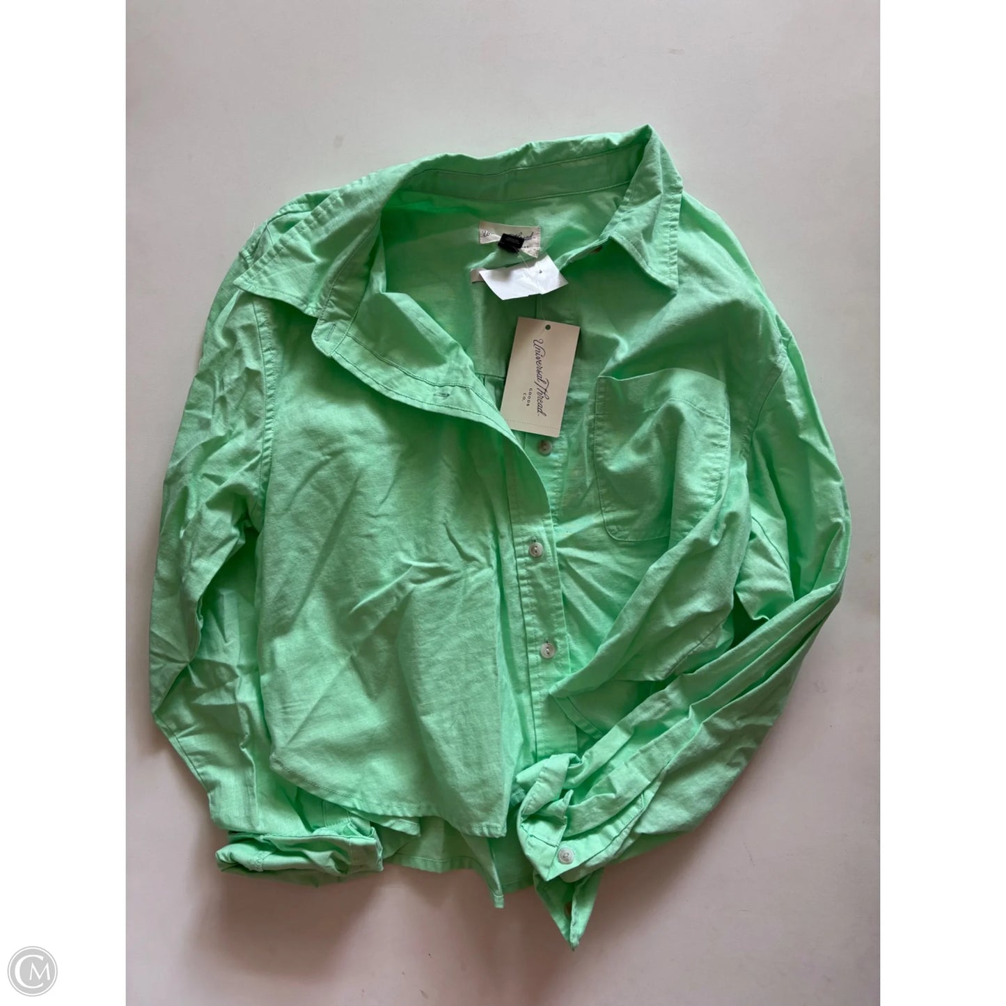 Top Long Sleeve By Universal Thread In Green, Size: M