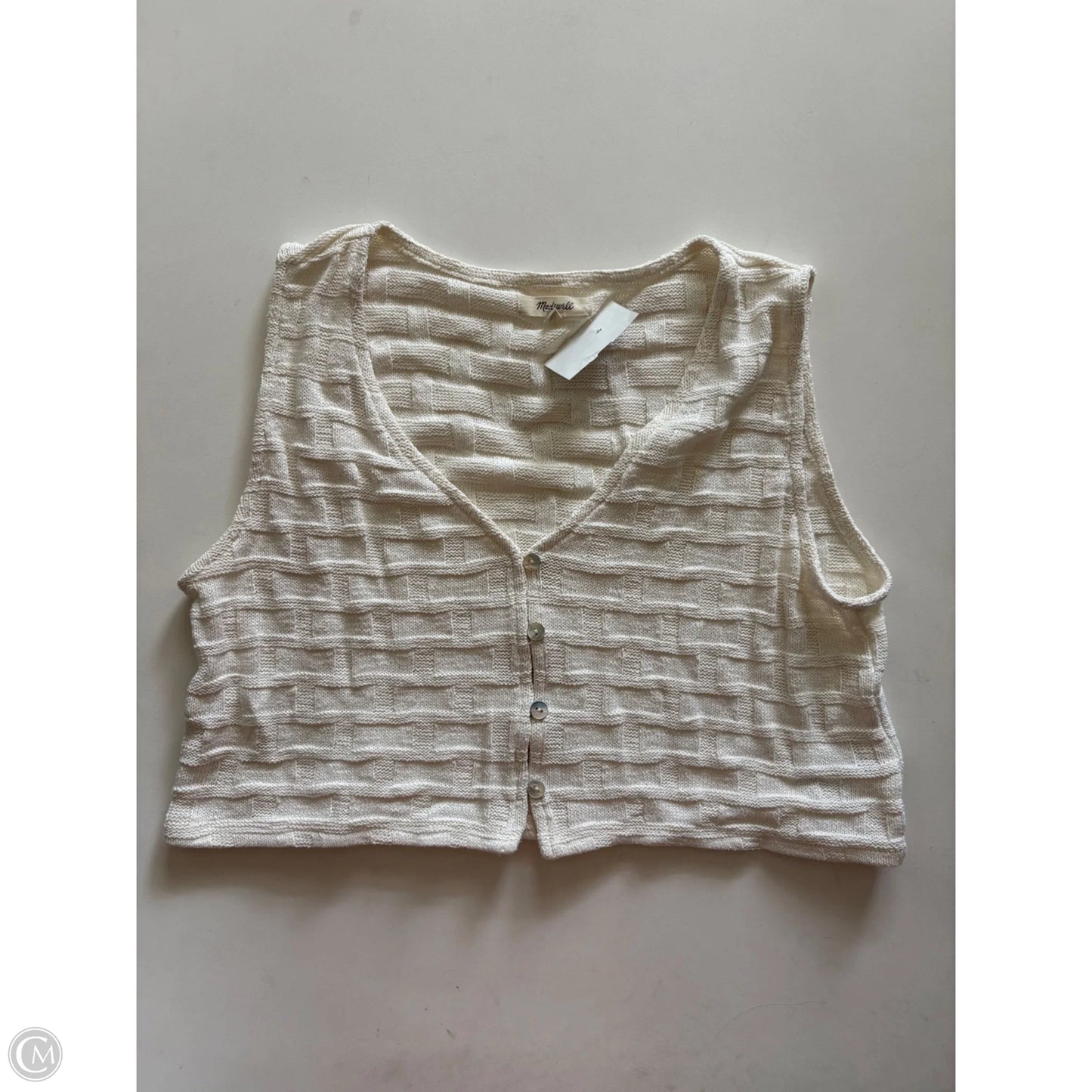 Vest Sweater By Madewell In Cream, Size: M