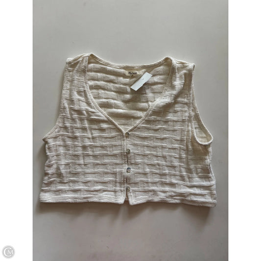 Vest Sweater By Madewell In Cream, Size: M