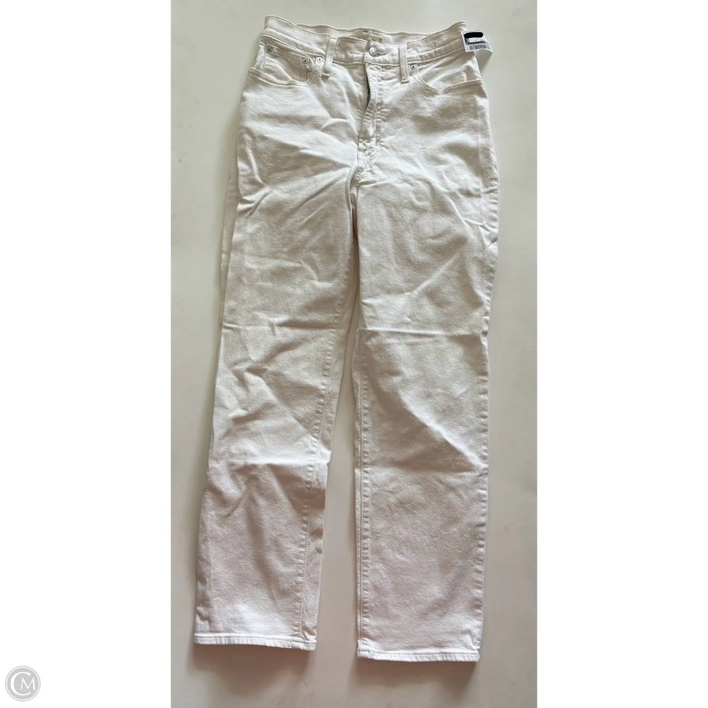 Jeans Straight By Madewell In Cream, Size: 2